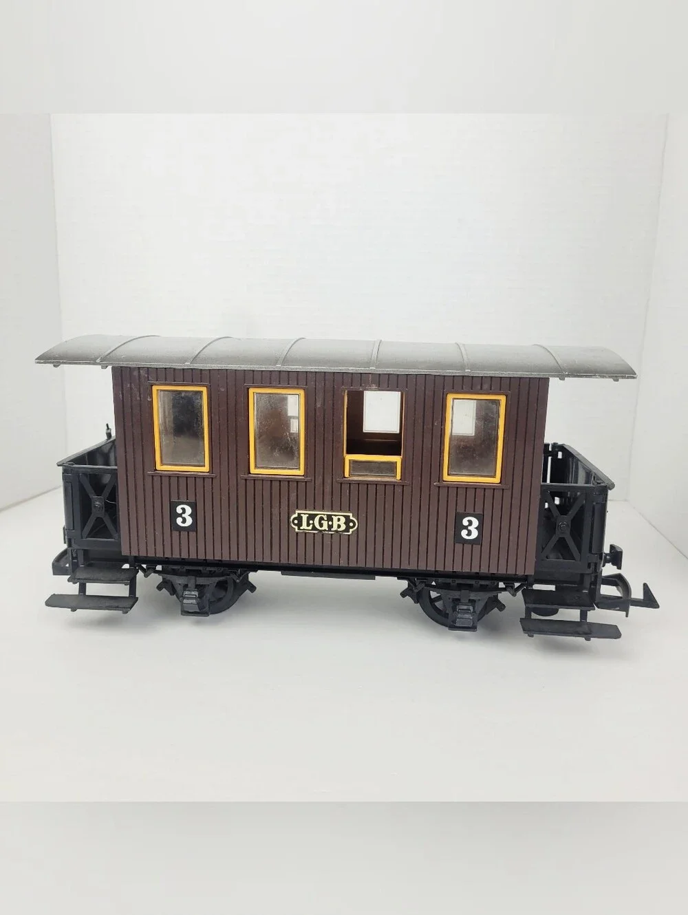 Vtg 70s~LGB Lehmann 3000 Series #3 Passenger Car Brown~Western Germany